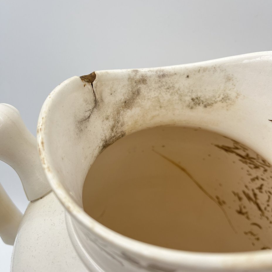 Кувшин, украшенный цветочным декором, фаянс, деколь, Villeroy & Boch, Германия, 1874-1909 гг.