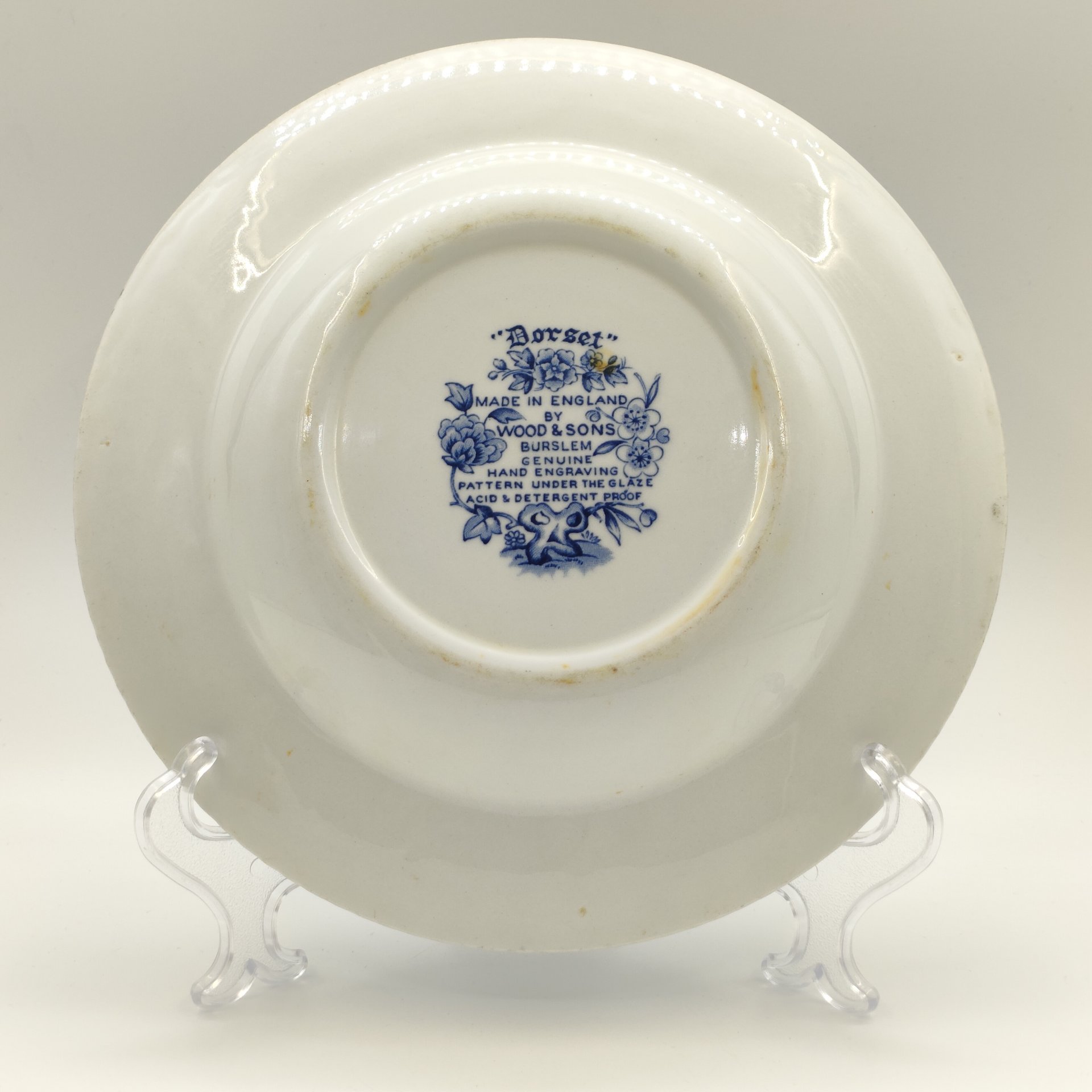 Тарелка суповая "Dorset", Wood & Sons, фаянс, деколь, Великобритания, 1960-1980 гг.