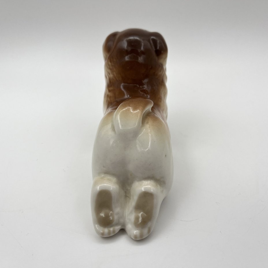 Статуэтка "Чау-чау", скульптор П.П. Веселов, фарфор, аэрография, Ленинградский фарфоровый завод (ЛФЗ), СССР, 1970-1990 гг.
