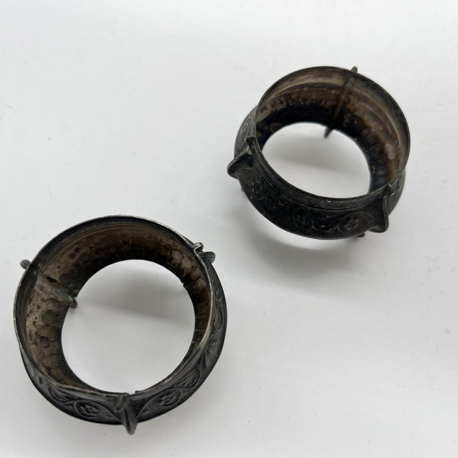 Набор из 2 солонок с растительным декором (нет стеклянного вкладыша)