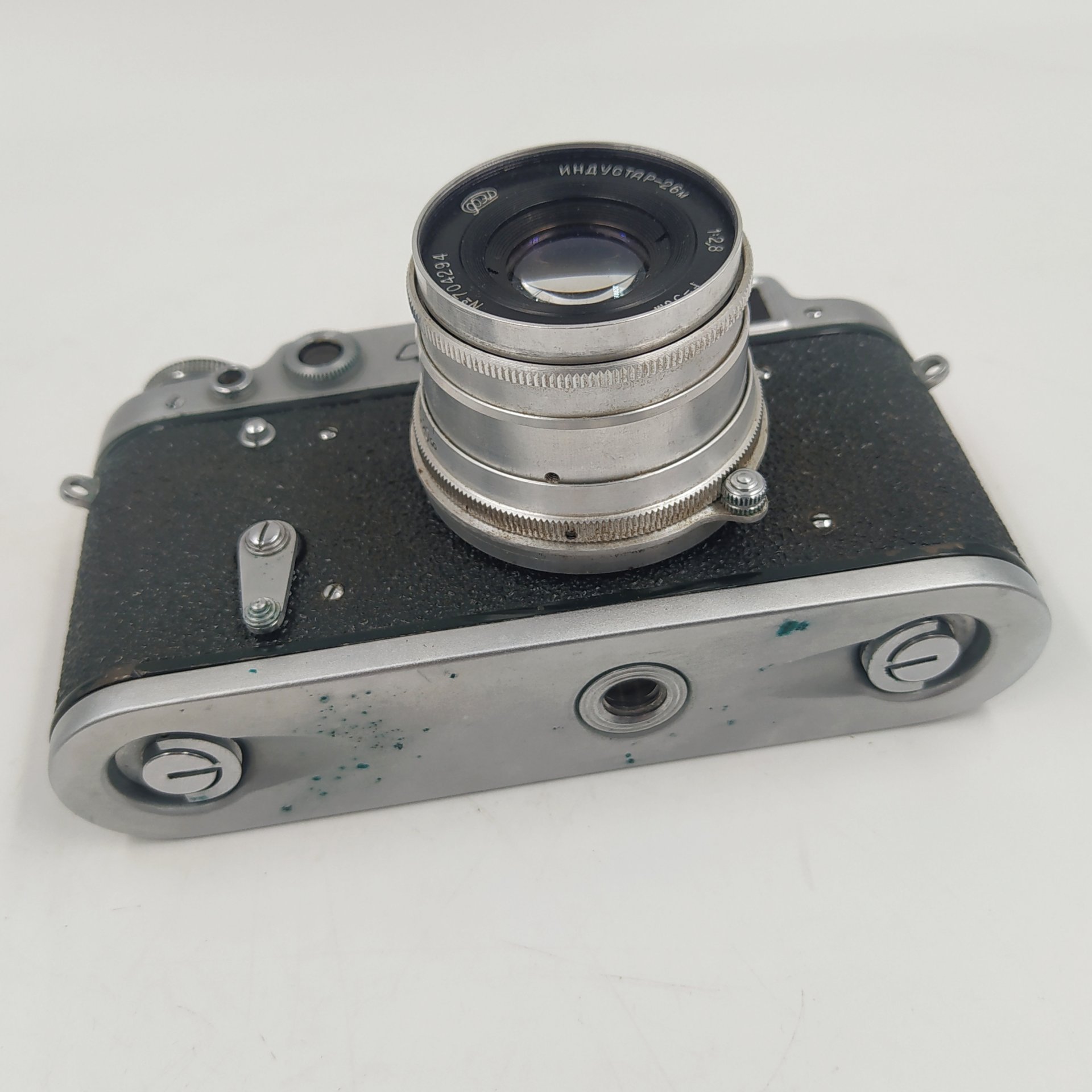 Фотоаппарат пленочный "ФЭД-2" с объективом "Индустар-26м" в оригинальном кофре, металл, пластик, стекло, кожа, Харьковский машиностроительный завод им. Дзержинского (ФЭД), СССР, 1955-1970 гг., Харьковский машиностроительный завод им. Дзержинского (ФЭД)