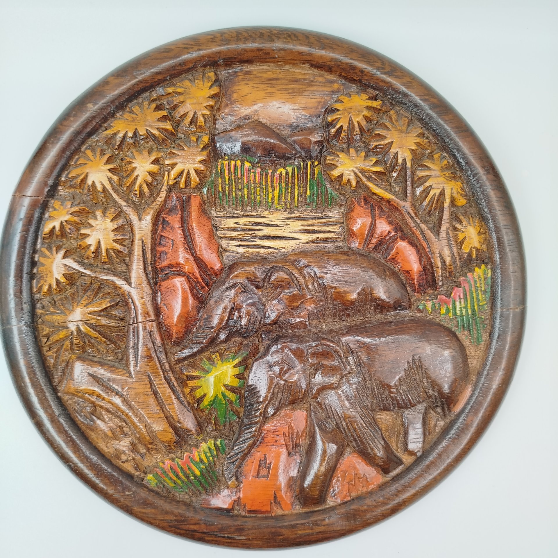 Панно настенное "Слоны"