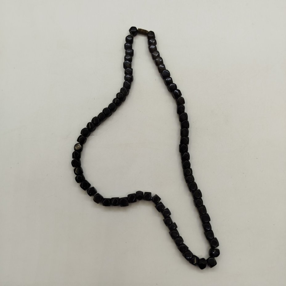 Бусы винтажные, поделочный камень, металл, СССР, 1980-1990 гг.