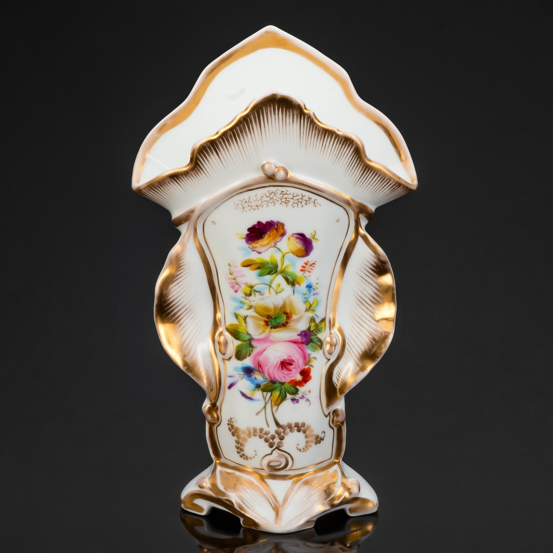 Ваза с цветочным декором, (J.B. Pommier)