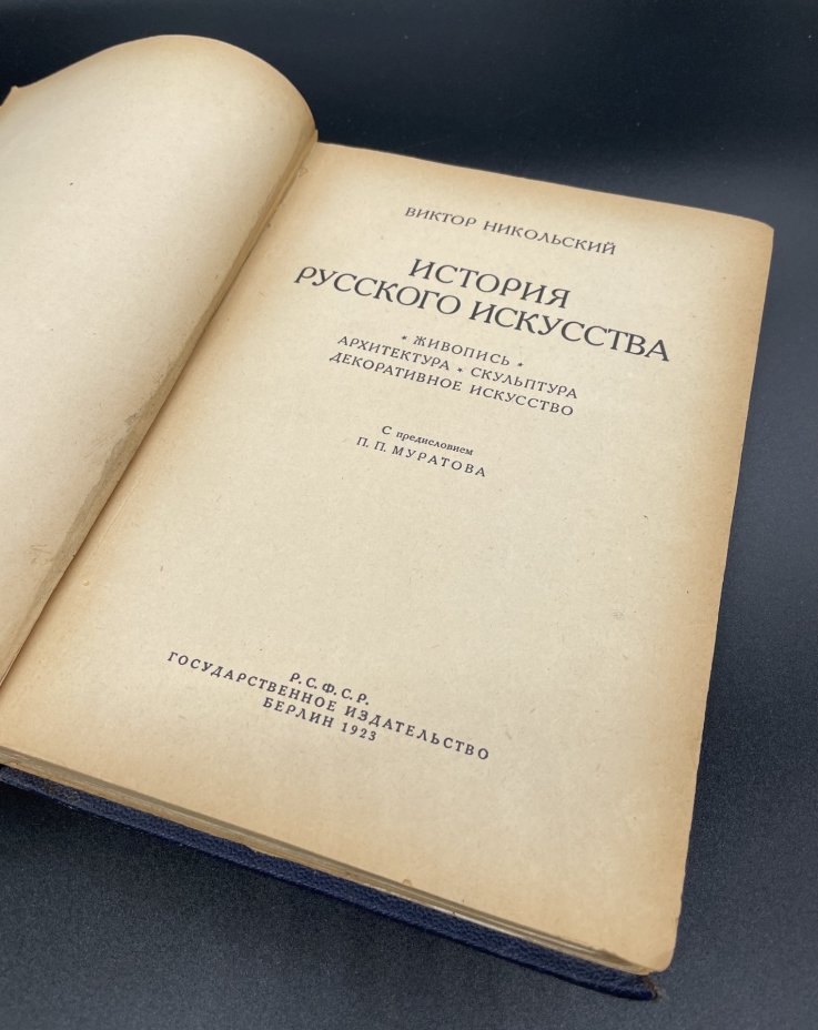 Книга Виктор Никольский "История русского искусства" (живопись, архитектура, скульптура, декоративное искусство), Государственное издательство РСФСР