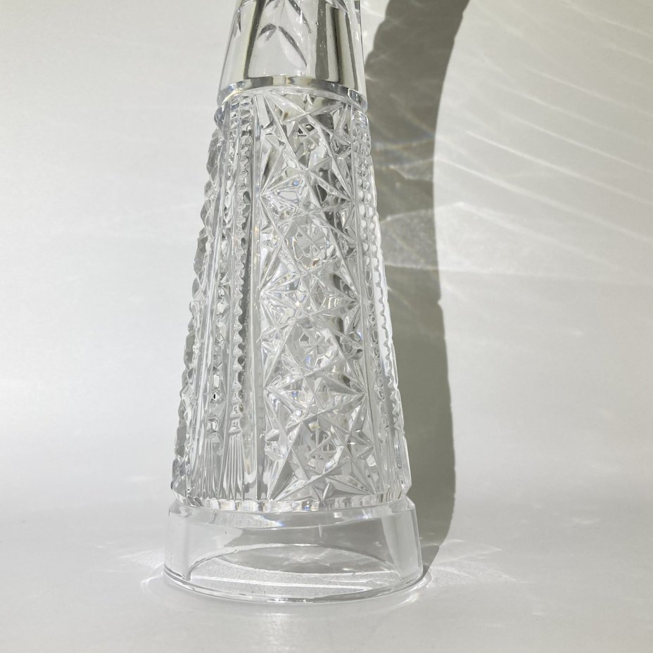 Кубок для вина ("Рог изобилия"), хрусталь, алмазная грань, СССР, 1970-1990 гг.