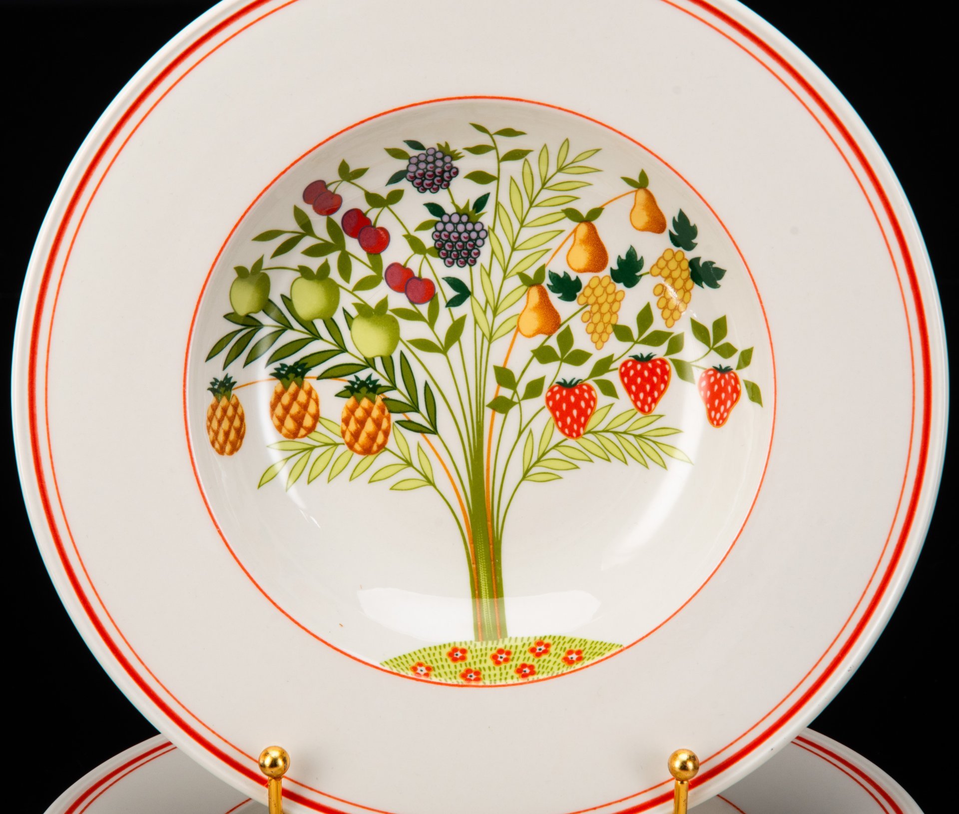 Набор суповых тарелок на 5 персон, коллекция Bon Appetit, фарфор, vitro, Villeroy & Boch, Германия, 1983-1989 гг.