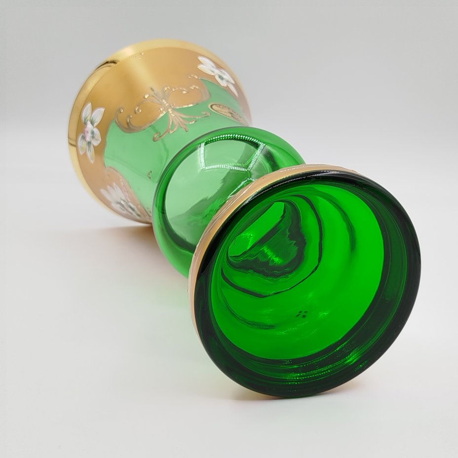 Ваза миниатюрная с лепным цветочным декором, Bohemia Crystal (Bohemia Glass)