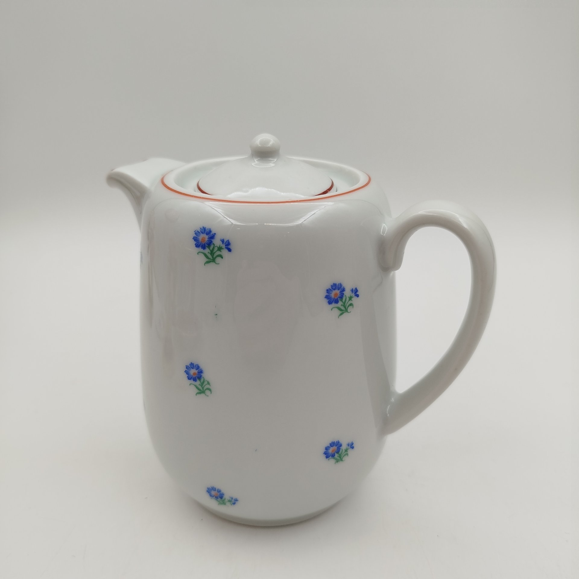 Молочник с нежным цветочным декором, фарфор, деколь, Kahla, Германия, 1937-1957 гг., Kahla