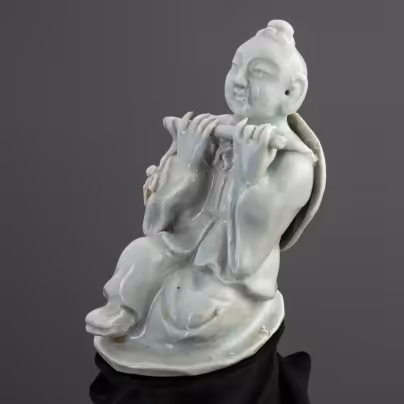 Статуэтка "Хань Сян-цзы", фарфор, глазурь, Китай, 1950-1960 гг., Китай