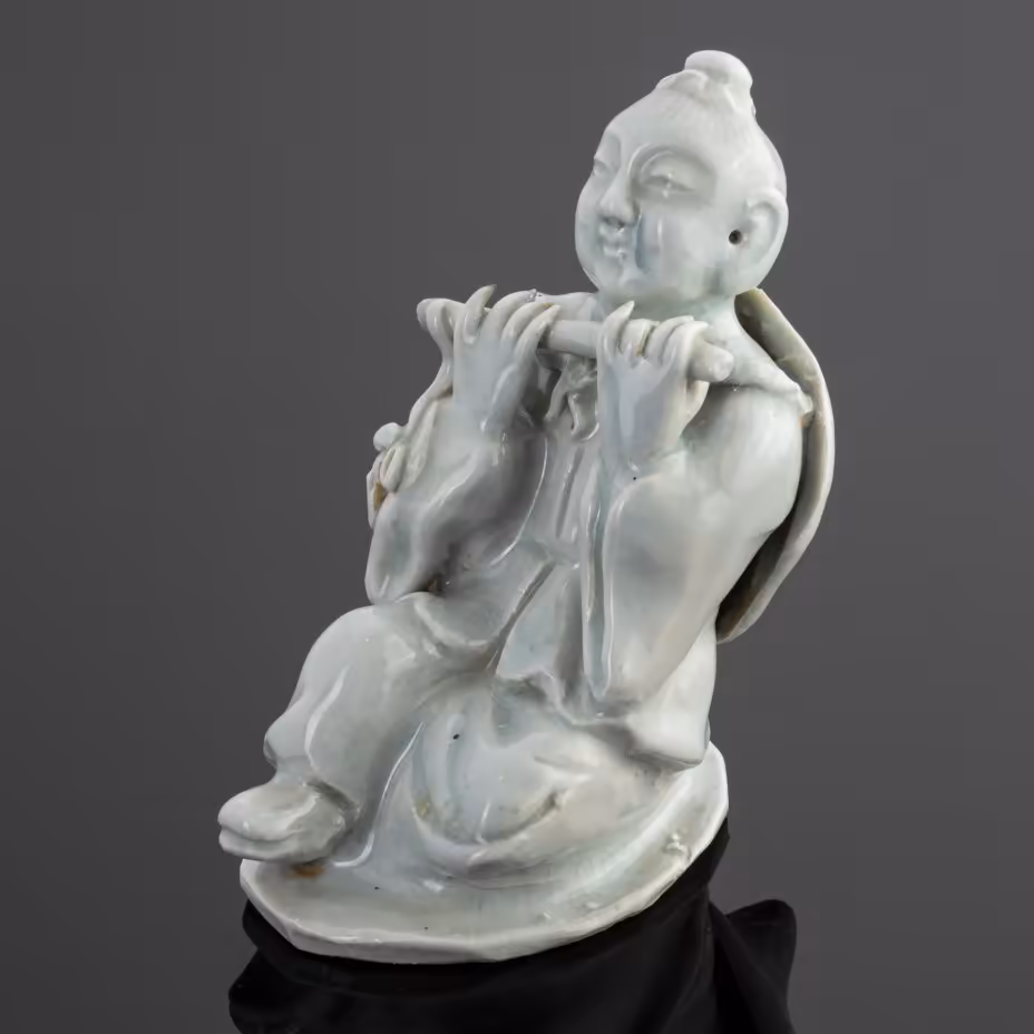 Статуэтка "Хань Сян-цзы", фарфор, глазурь, Китай, 1950-1960 гг., Китай