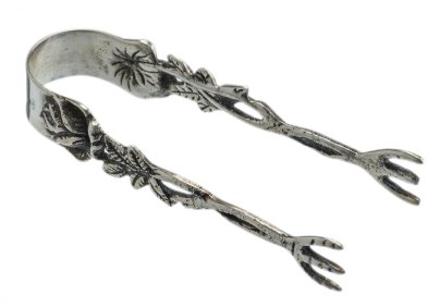 Щипцы для сахара, серебро 830 пр., фирма "Gewe Silvervarufabriken", г.Мальме, Швеция, 1960-1970 гг.