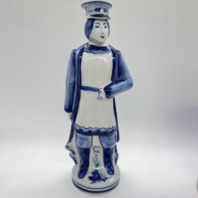 Штоф "Купец", авт. Рысина, фарфор, роспись, Россия, 1990-2010 гг.