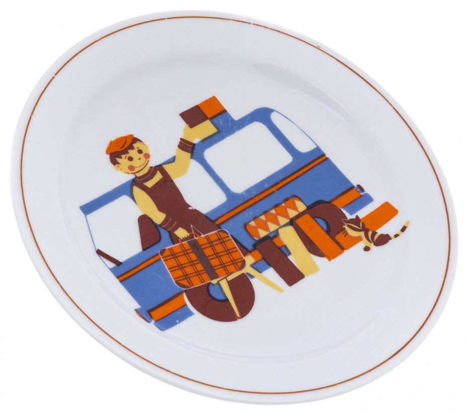 Тарелка "Путешествие", фарфор, деколь, Германия, 1970-1990 гг.
