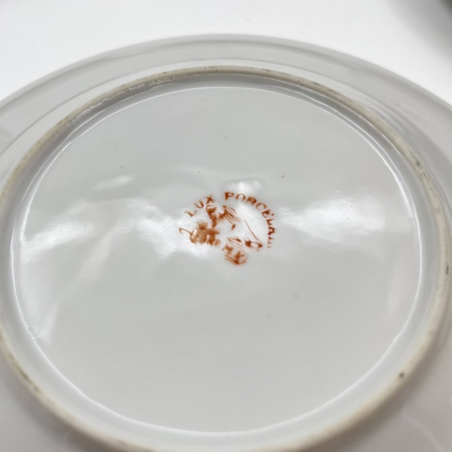 Набор из 6-ти десертных тарелок "Дракон",  Lux Porcelain FAHD M.K.