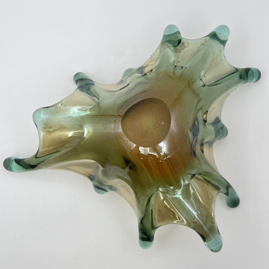 Ваза (фруктовница) "Медуза", Керченский стекольный завод (предположительно)