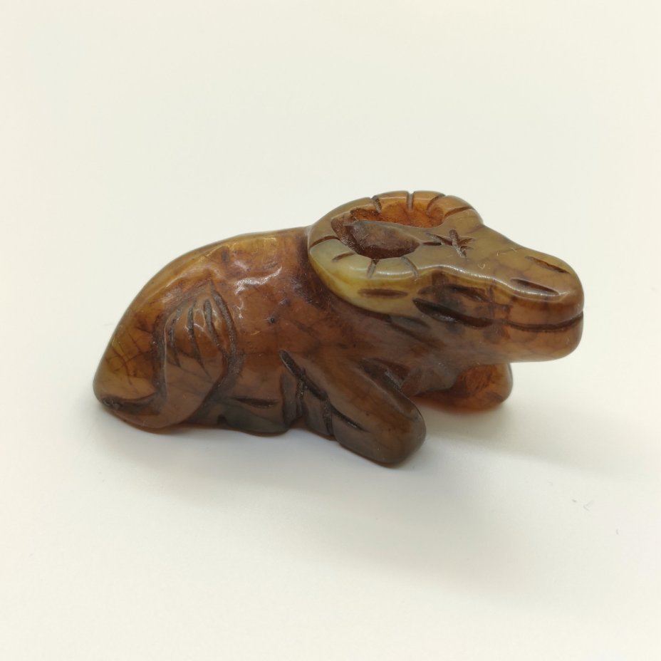 Статуэтка миниатюрная "Бык", натуральный камень, резьба, Азия, 1990-2015 гг.