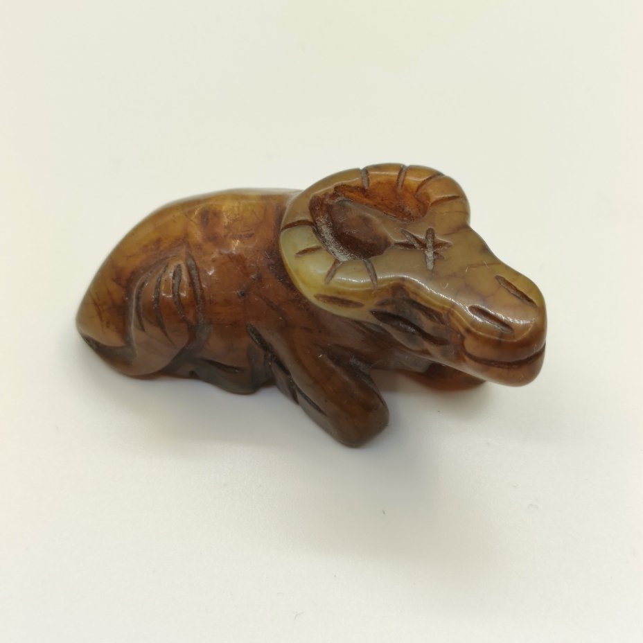 Статуэтка миниатюрная "Бык", натуральный камень, резьба, Азия, 1990-2015 гг.