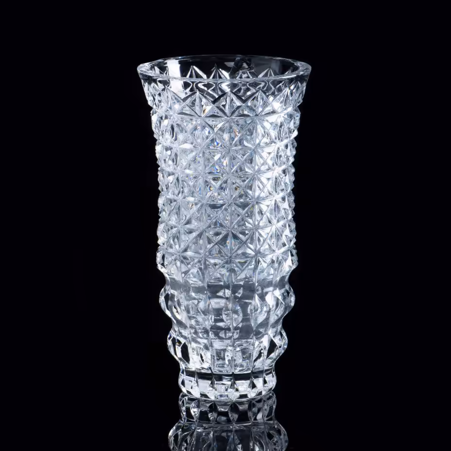 Ваза для цветов, хрусталь, алмазная грань, СССР, 1970-1990 гг.