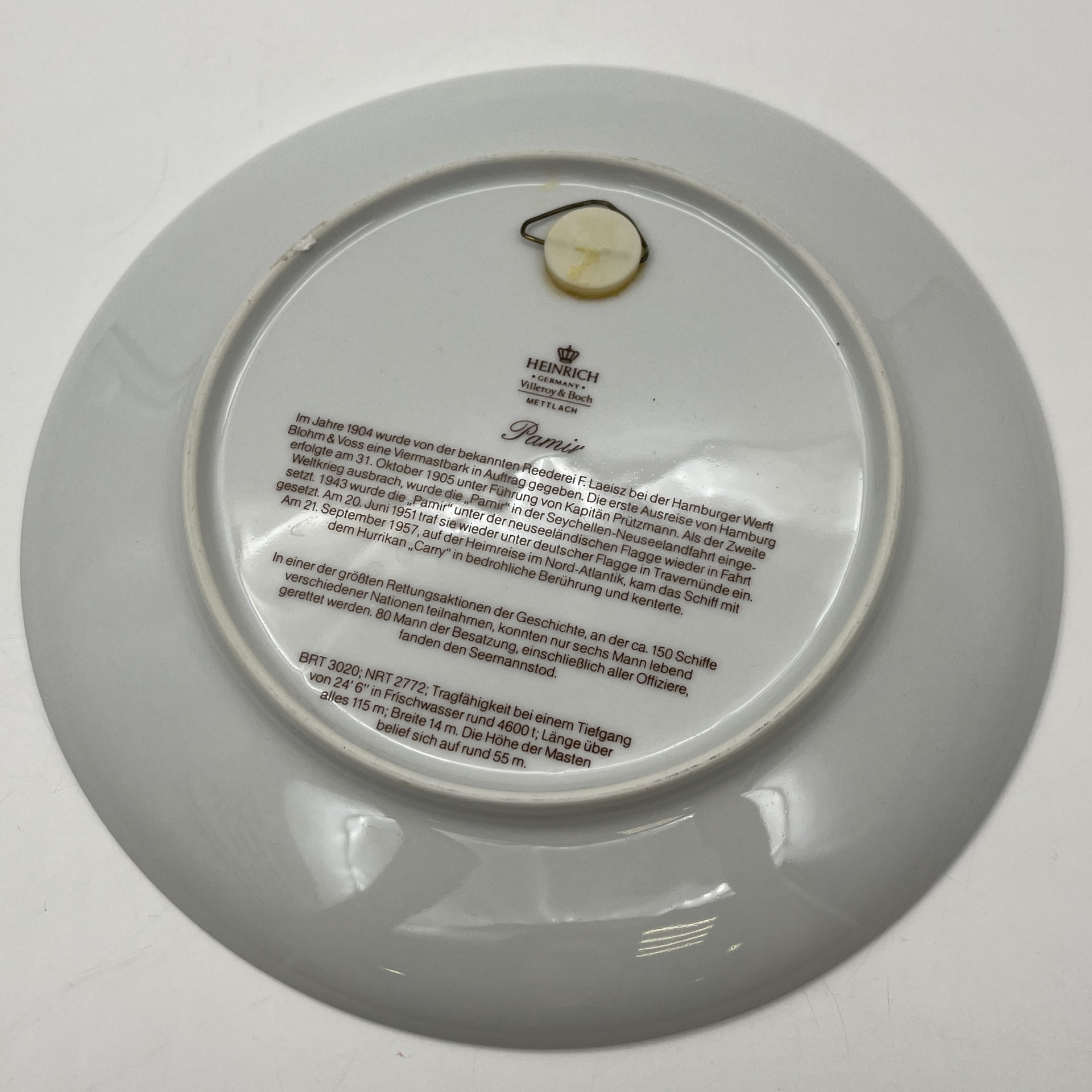 Тарелка декоративная "Памир" Heinrich & Villeroy&Boch, фарфор, деколь, Германия, 1976-2000 гг.