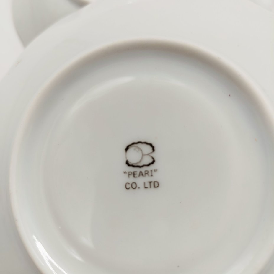 Набор из шести чайных пар с декором в виде роз (в коробке), Pearl Co.