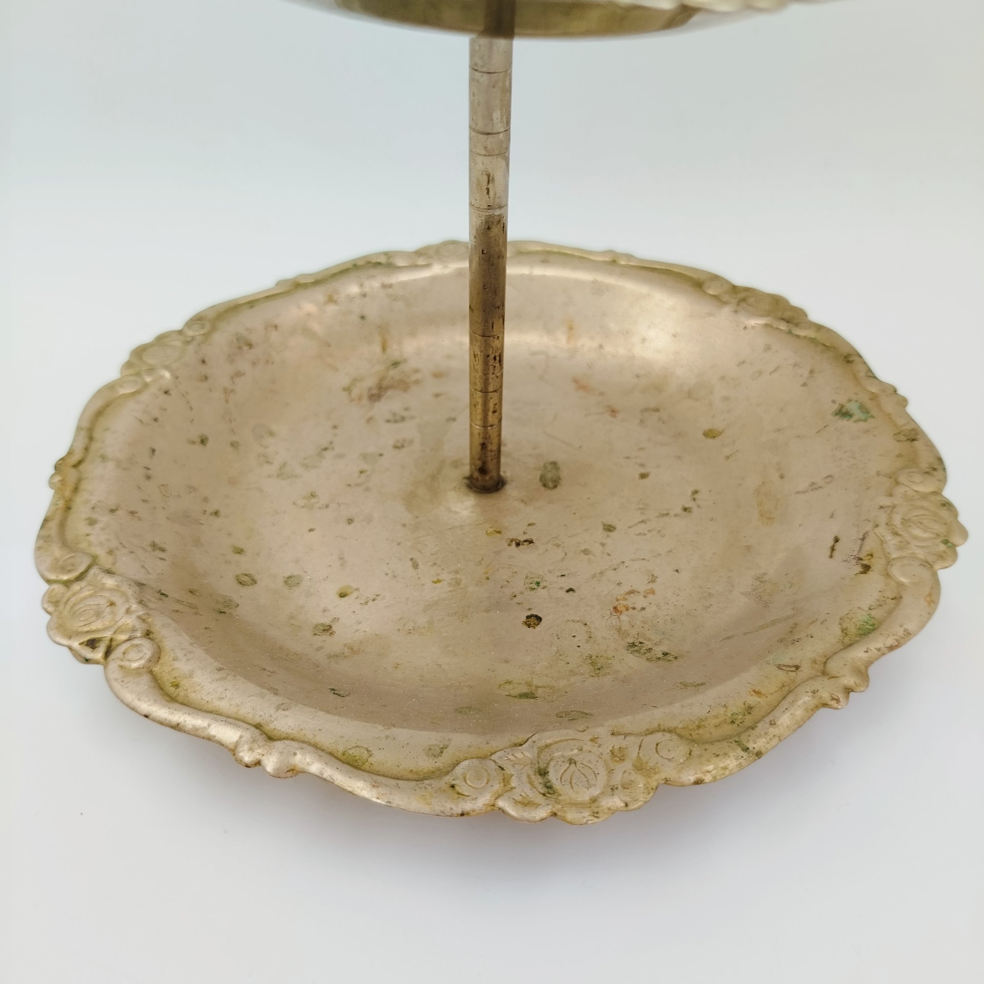 Конфетница - этажерка двухярусная, металл, СССР, 1950-1980 гг.