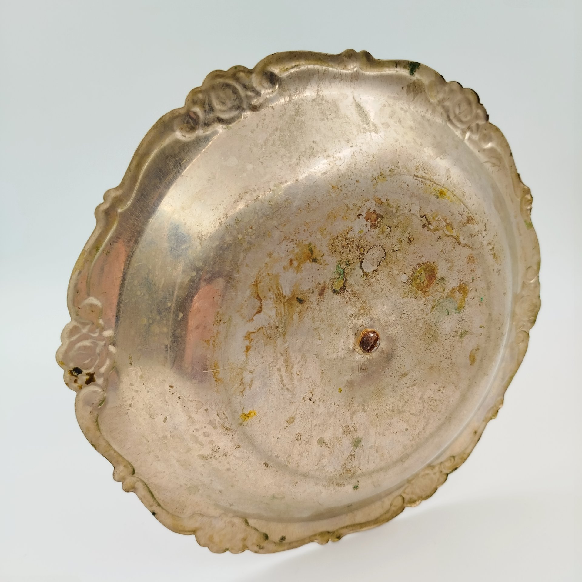 Конфетница - этажерка двухярусная, металл, СССР, 1950-1980 гг.