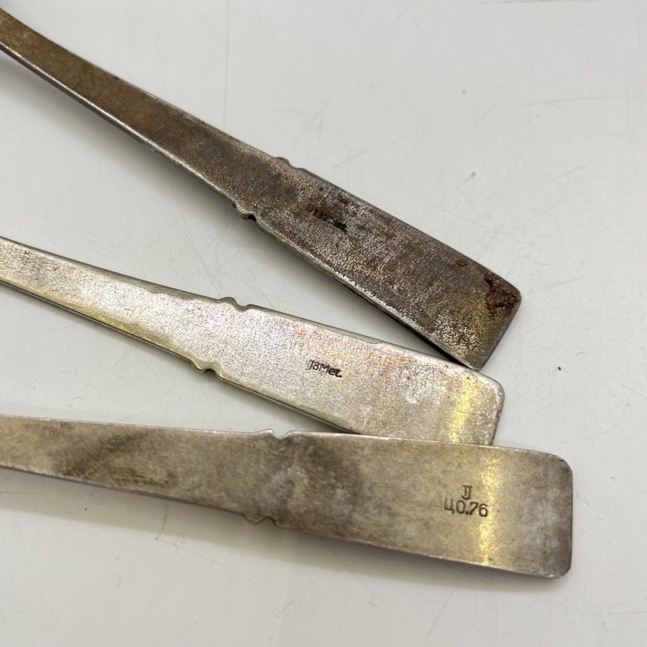 Набор из 3 чайных ложек с флоральным декором на ручке