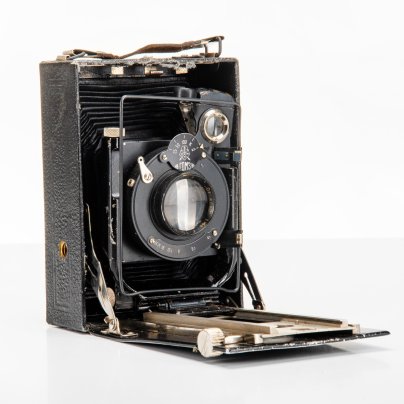 Фотоаппарат пластиночный "Фотокор-1" с объективом "Ортагоз" 4,5/135, металл, стекло, Государственный оптико-механический завод имени ОГПУ (ГОМЗ)