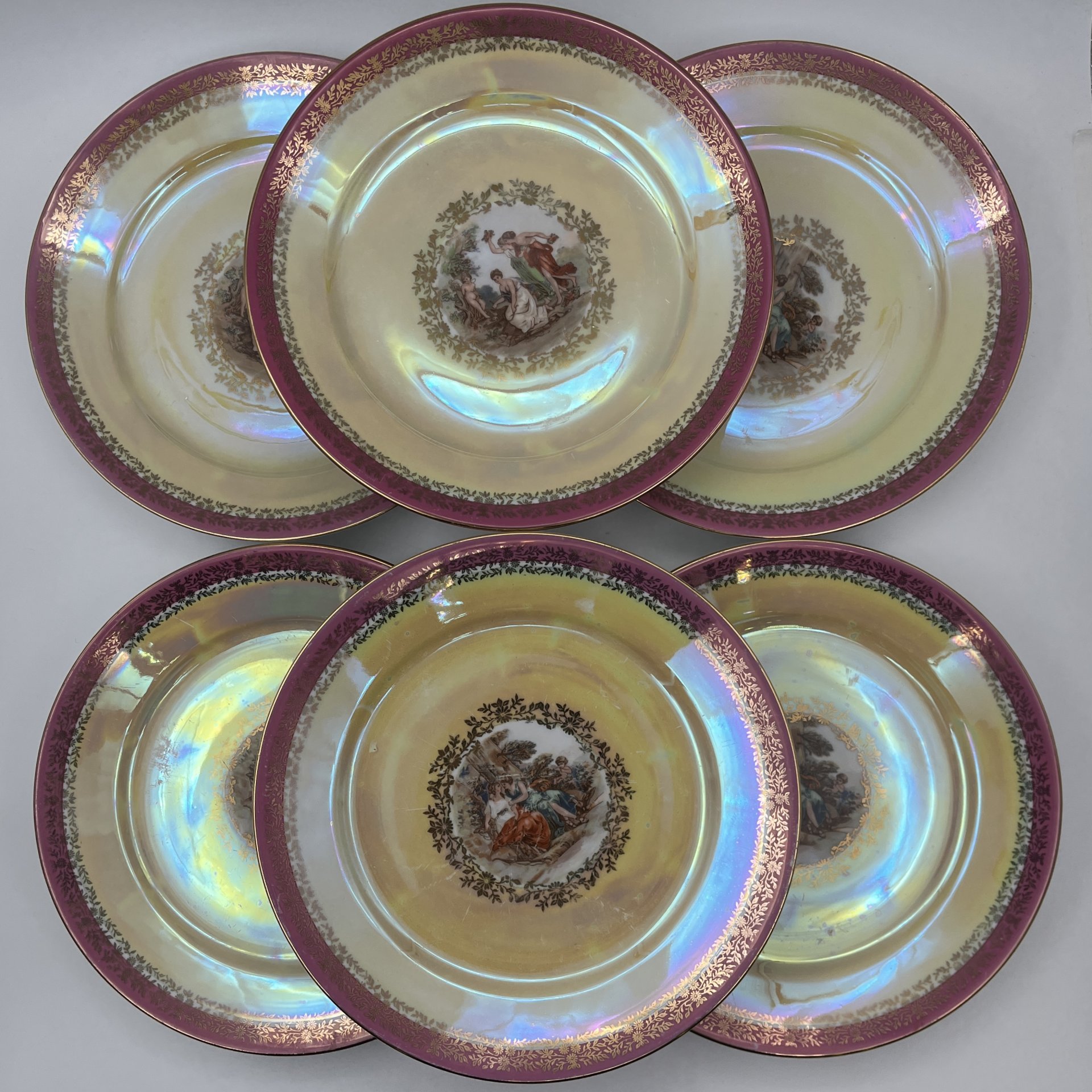 Набор из 6-ти обеденных тарелок "Мадонна"