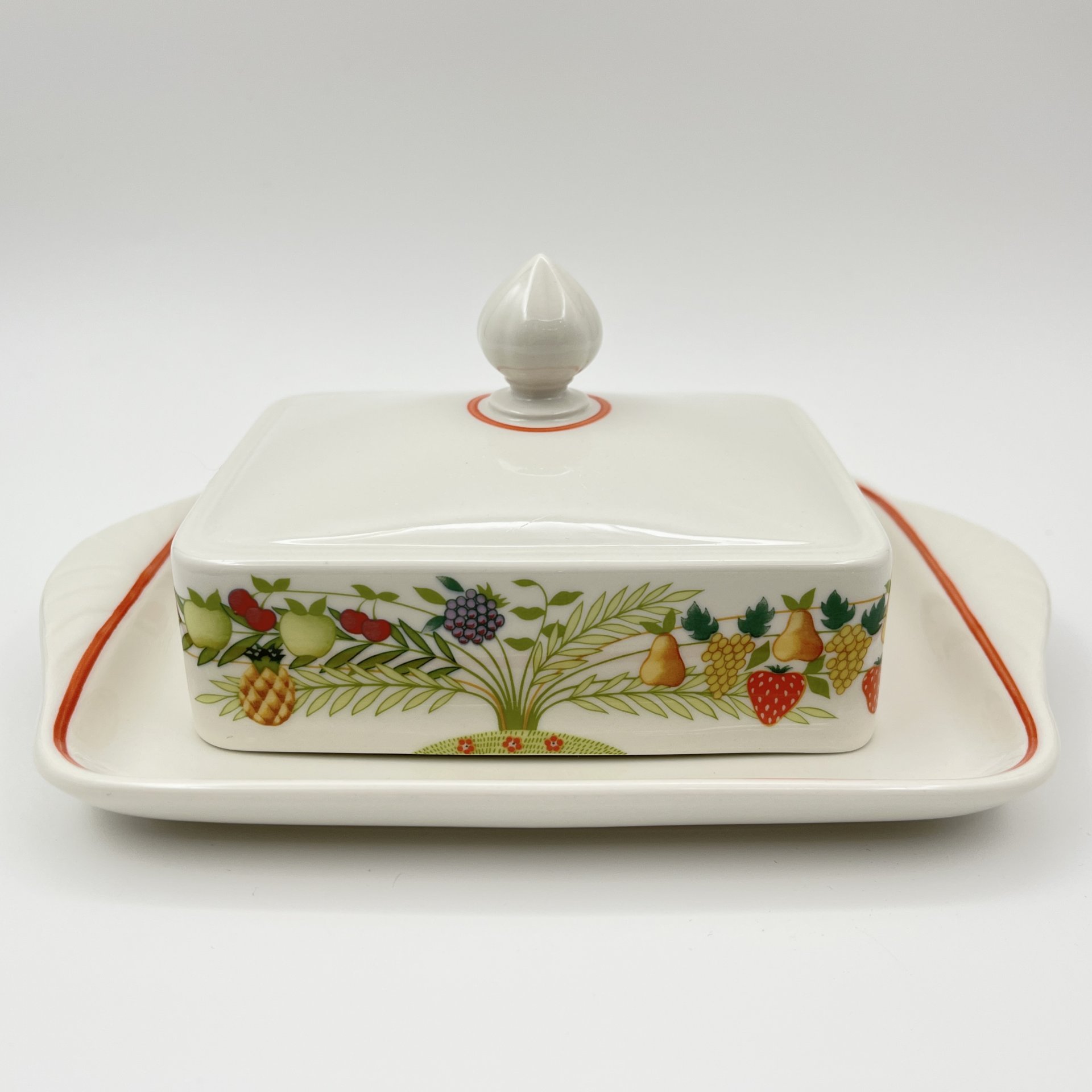 Масленка,  коллекция Bon Appetit, фарфор, vitro, Villeroy & Boch, Германия, 1983-1989 гг., Villeroy & Boch