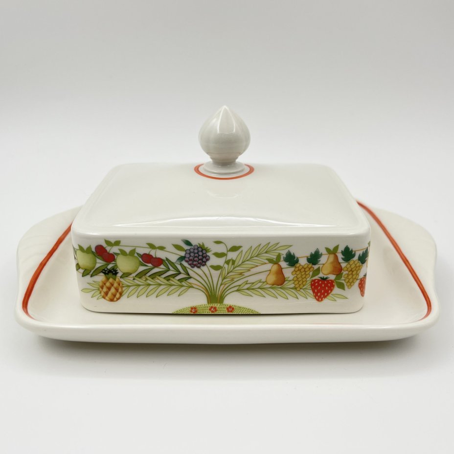 Масленка,  коллекция Bon Appetit, фарфор, vitro, Villeroy & Boch, Германия, 1983-1989 гг., Villeroy & Boch