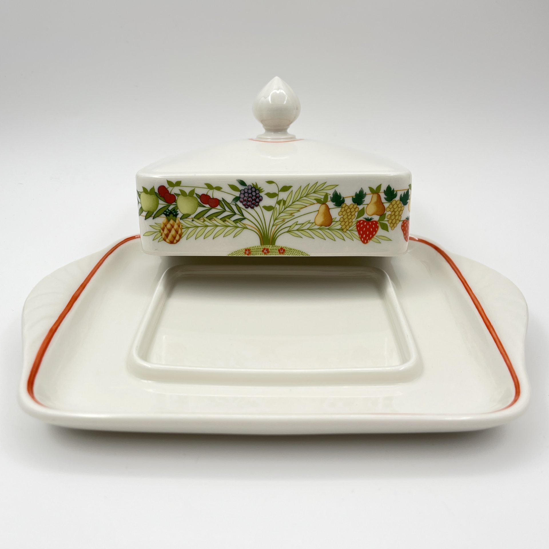 Масленка,  коллекция Bon Appetit, фарфор, vitro, Villeroy & Boch, Германия, 1983-1989 гг., Villeroy & Boch