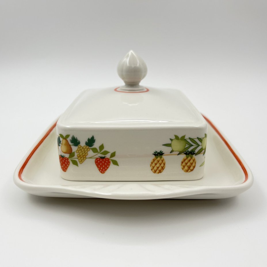 Масленка,  коллекция Bon Appetit, фарфор, vitro, Villeroy & Boch, Германия, 1983-1989 гг., Villeroy & Boch