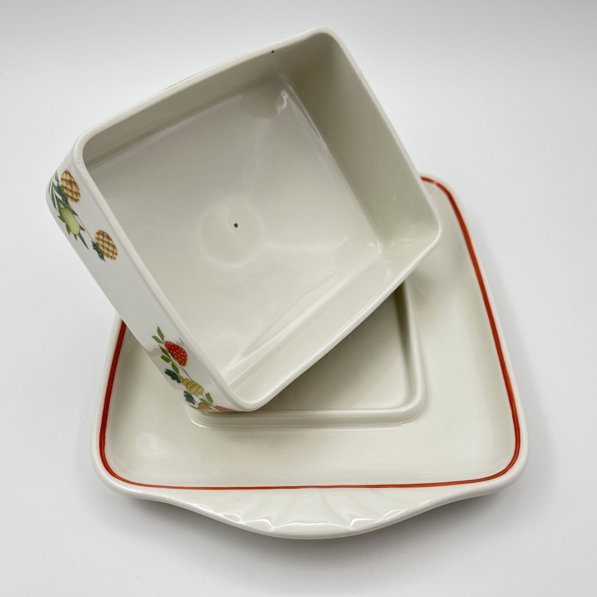 Масленка,  коллекция Bon Appetit, фарфор, vitro, Villeroy & Boch, Германия, 1983-1989 гг., Villeroy & Boch