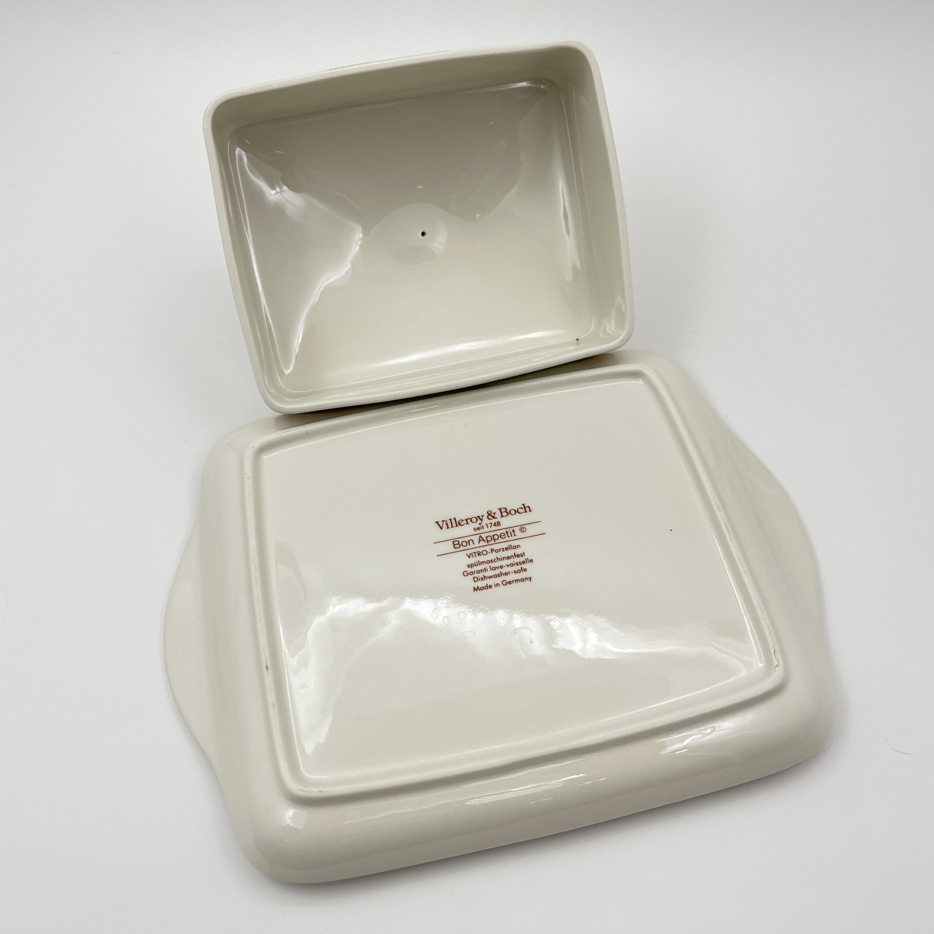 Масленка,  коллекция Bon Appetit, фарфор, vitro, Villeroy & Boch, Германия, 1983-1989 гг., Villeroy & Boch