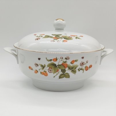 Супница "Клубника и божьи коровки", Graf Von Henneberg Porzellan