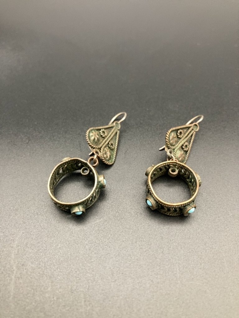 Серьги винтажные