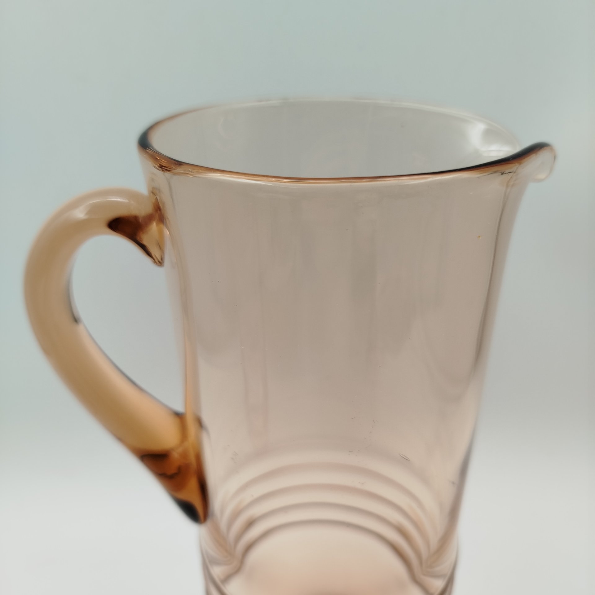 Кувшин для воды и прохладительных напитков, цветное стекло, СССР, 1970-1980 гг.