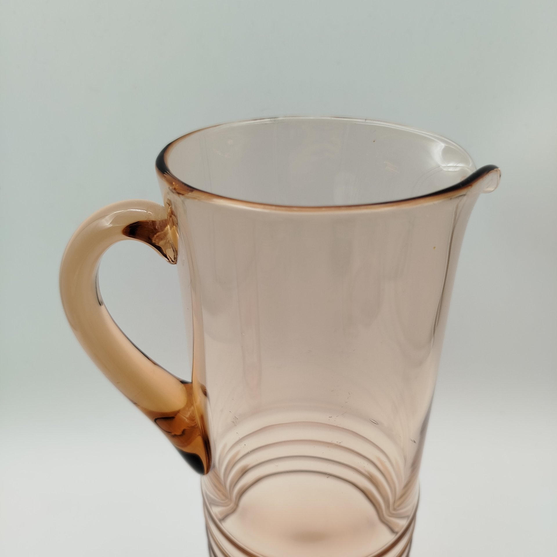 Кувшин для воды и прохладительных напитков, цветное стекло, СССР, 1970-1980 гг.