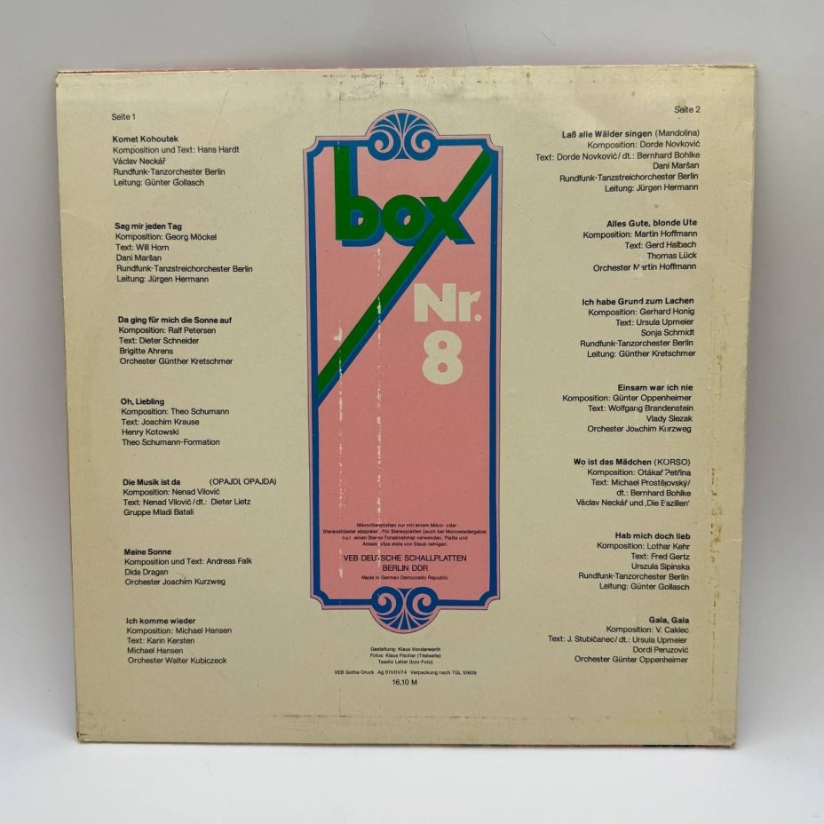 Грампластинка "Box Nr.8", LP, (EX) Excellent, Amiga