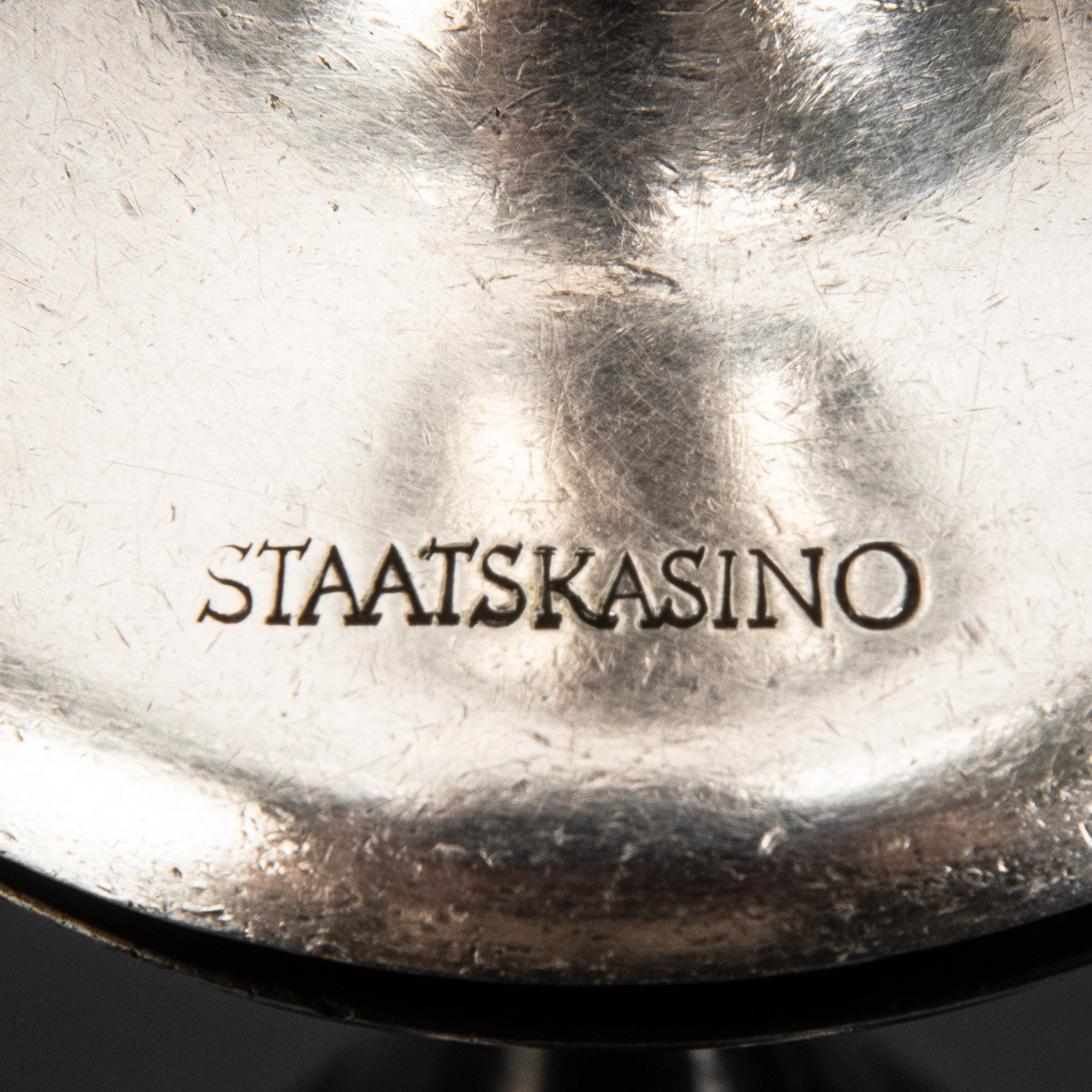 Набор бокалов для игристых вин "Staatskasino" ("Государственное казино"), металл, Arthur Krupp, Berndorf (Берндорфская фабрика металлических изделий), Австрия, 1920-1945 гг.