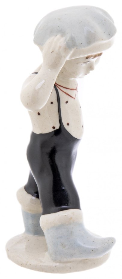 Статуэтка "Юный шахтер", фарфор, роспись, СССР, 1960-1970 гг.
