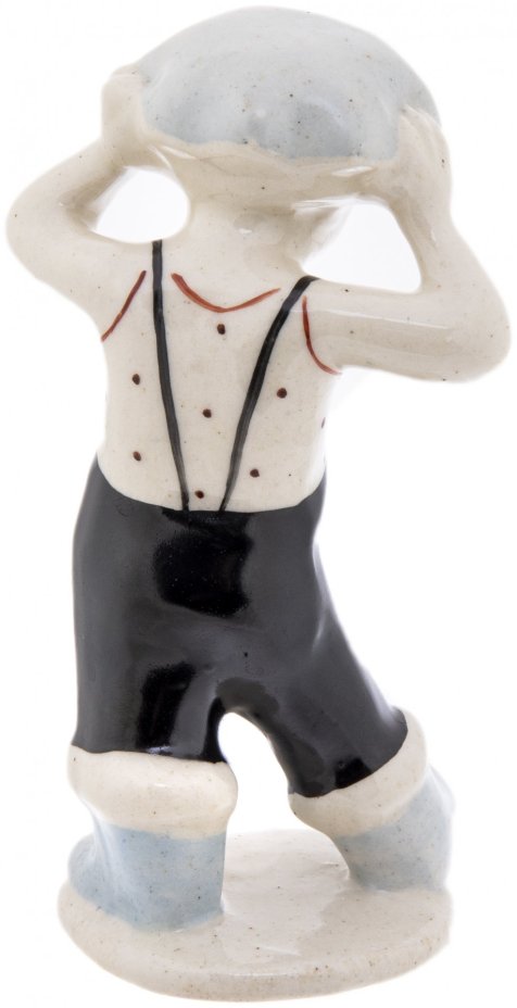 Статуэтка "Юный шахтер", фарфор, роспись, СССР, 1960-1970 гг.