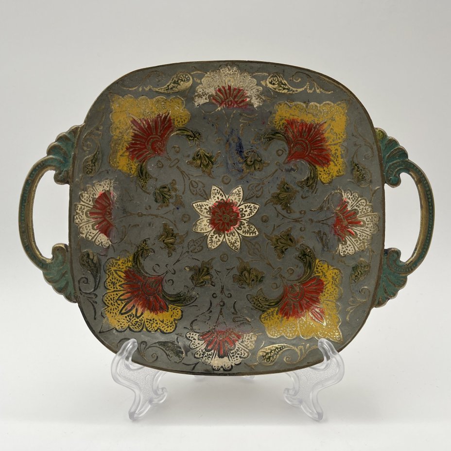 Лоток для мелочей (ключница) в восточном стиле с растительным узором