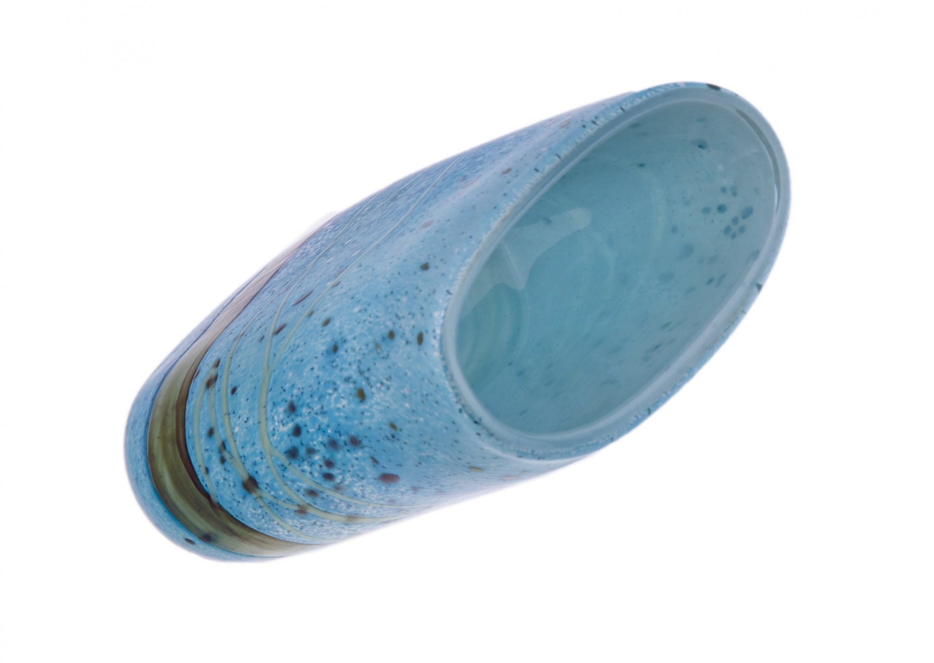 Ваза с фантазийным рисунком, для цветов, стекло, фирма "Gozo Glass", Мальта, 2000-2015 гг.