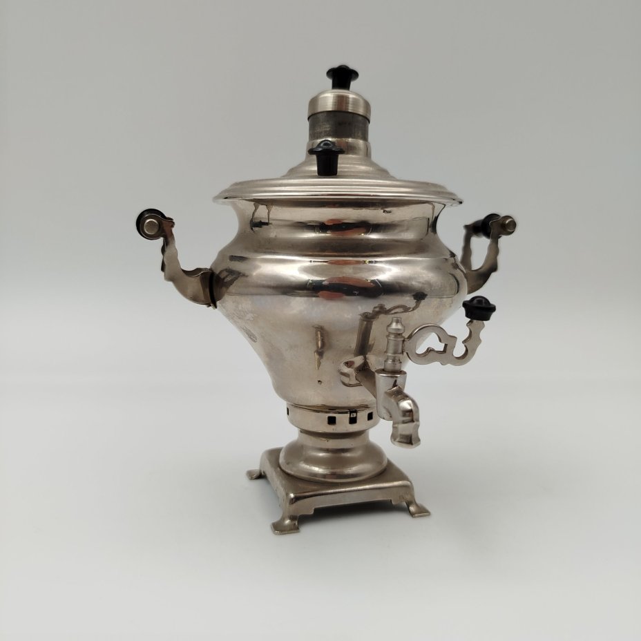 Самовар сувенирный "Ясная поляна", (Экспортный вариант), металл, пластик, Тульский машиностроительный завод «Штамп» им. Б.Л. Ванникова, СССР, 1967 г.