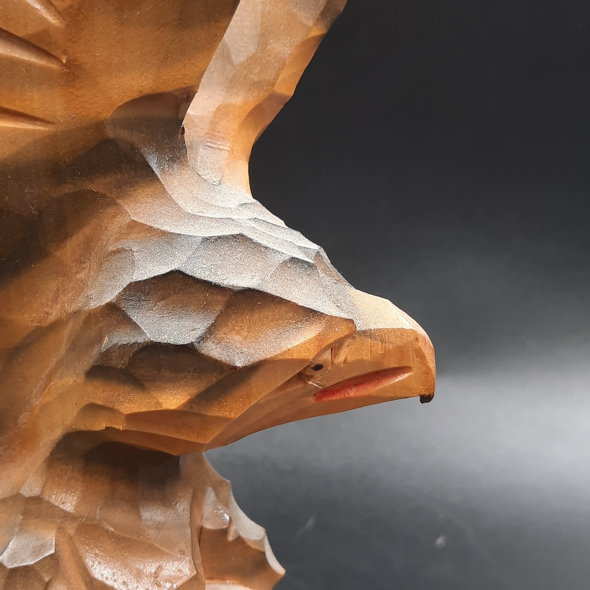 Статуэтка "Орел", фабрика "Закарпатский сувенир", дерево, резьба, СССР, 1977 г.