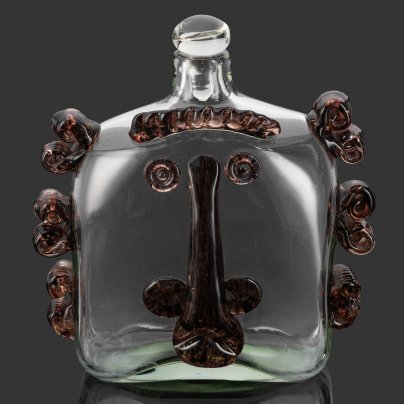 Штоф из серии "Маски", автор Черняк Франц Андреевич (1938-2025 гг.), Львовская керамико-скульптурная фабрика (ЛКСФ)