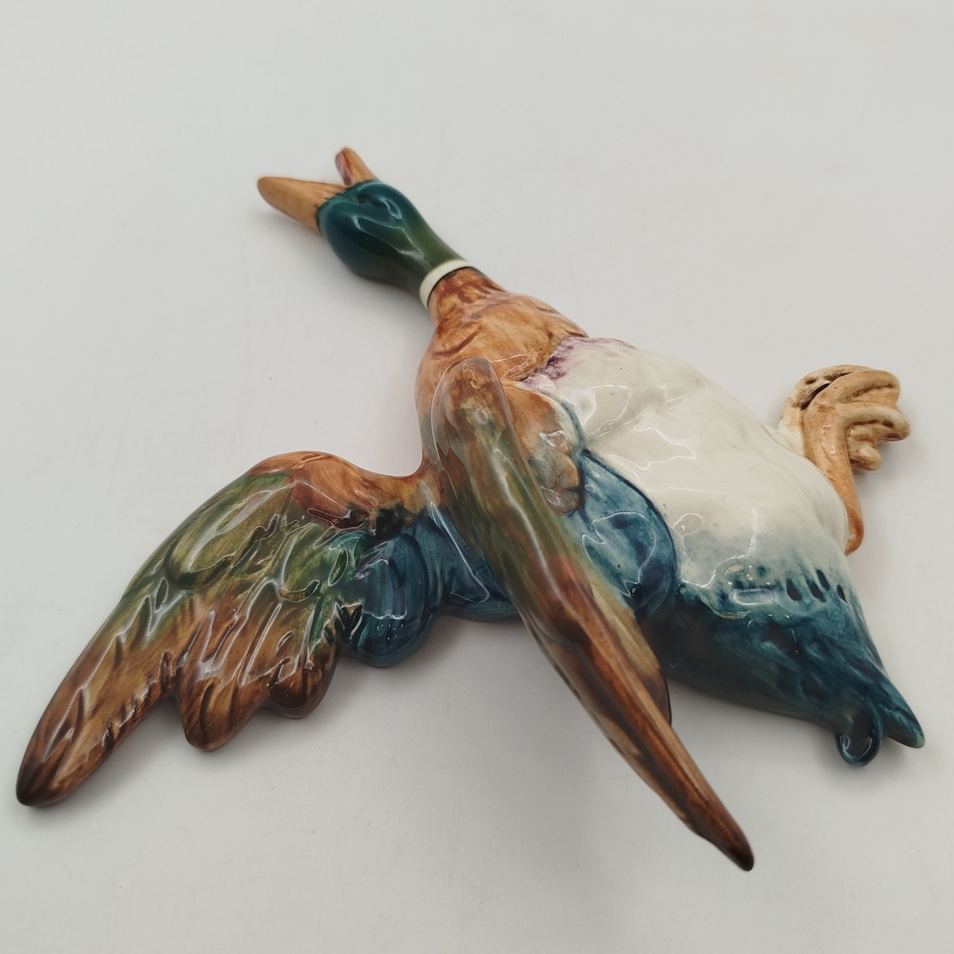 Панно настенное "Летящая утка", фаянс, роспись, Beswick, Великобритания, 1948-1954 гг.